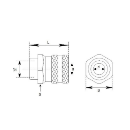 Plan coupleur rapide femelle 1/2 Akbo
