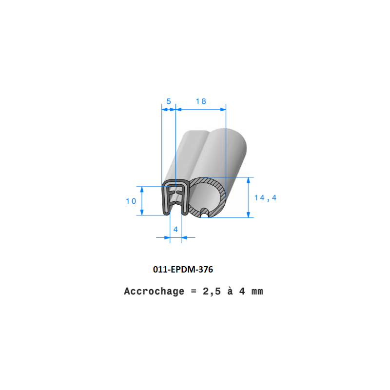 Joint plat pour armature manchon Permo® - Diamètre 50 /32 mm - Épaisseur 3  mm